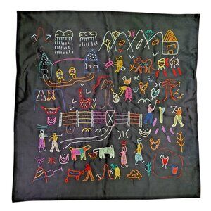 PENDUKA Village Women NAMIBIA Africa Embroidered Cushion Cover hand made New
